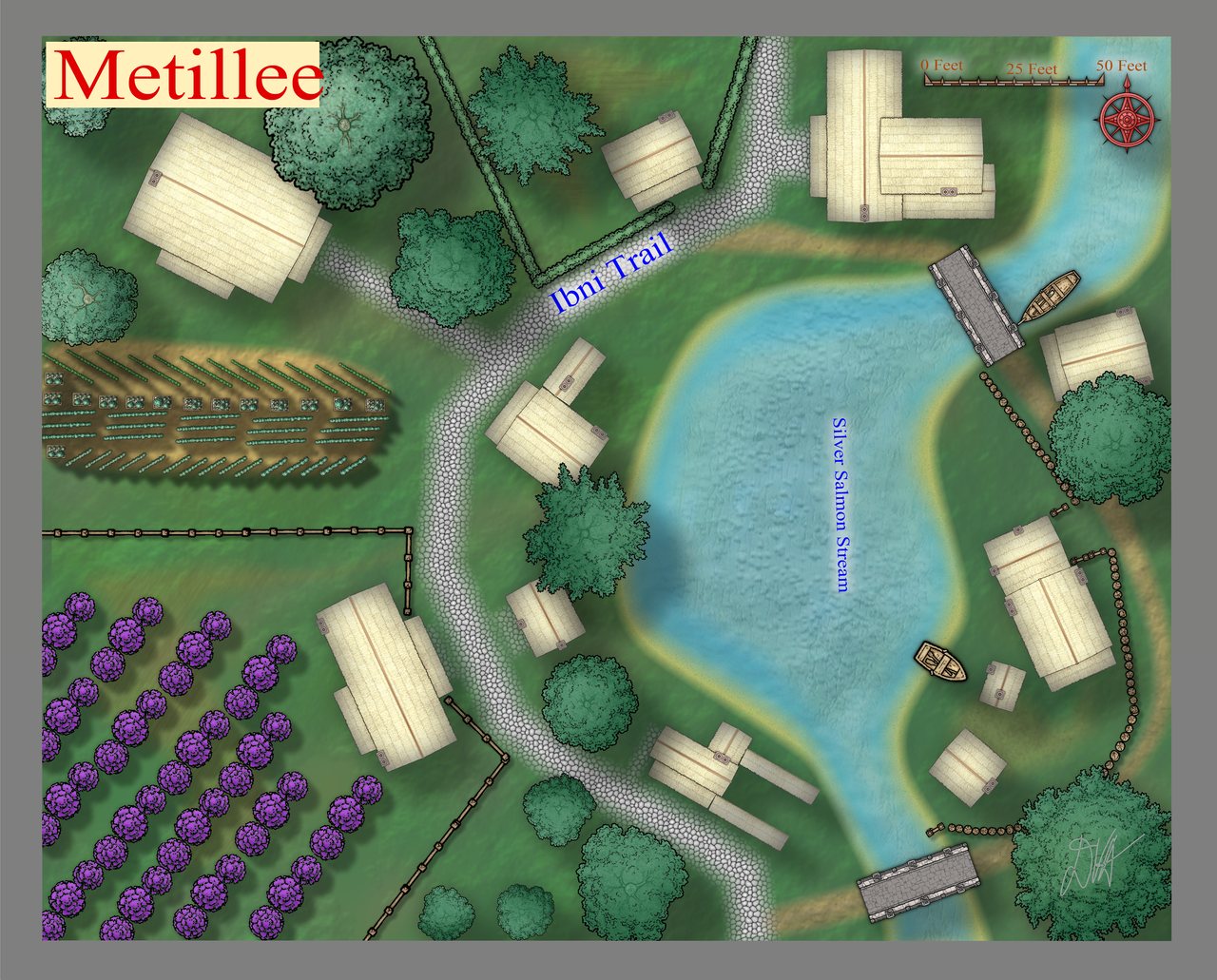 Nibirum Map: metillee by Donald Vernon Anderson