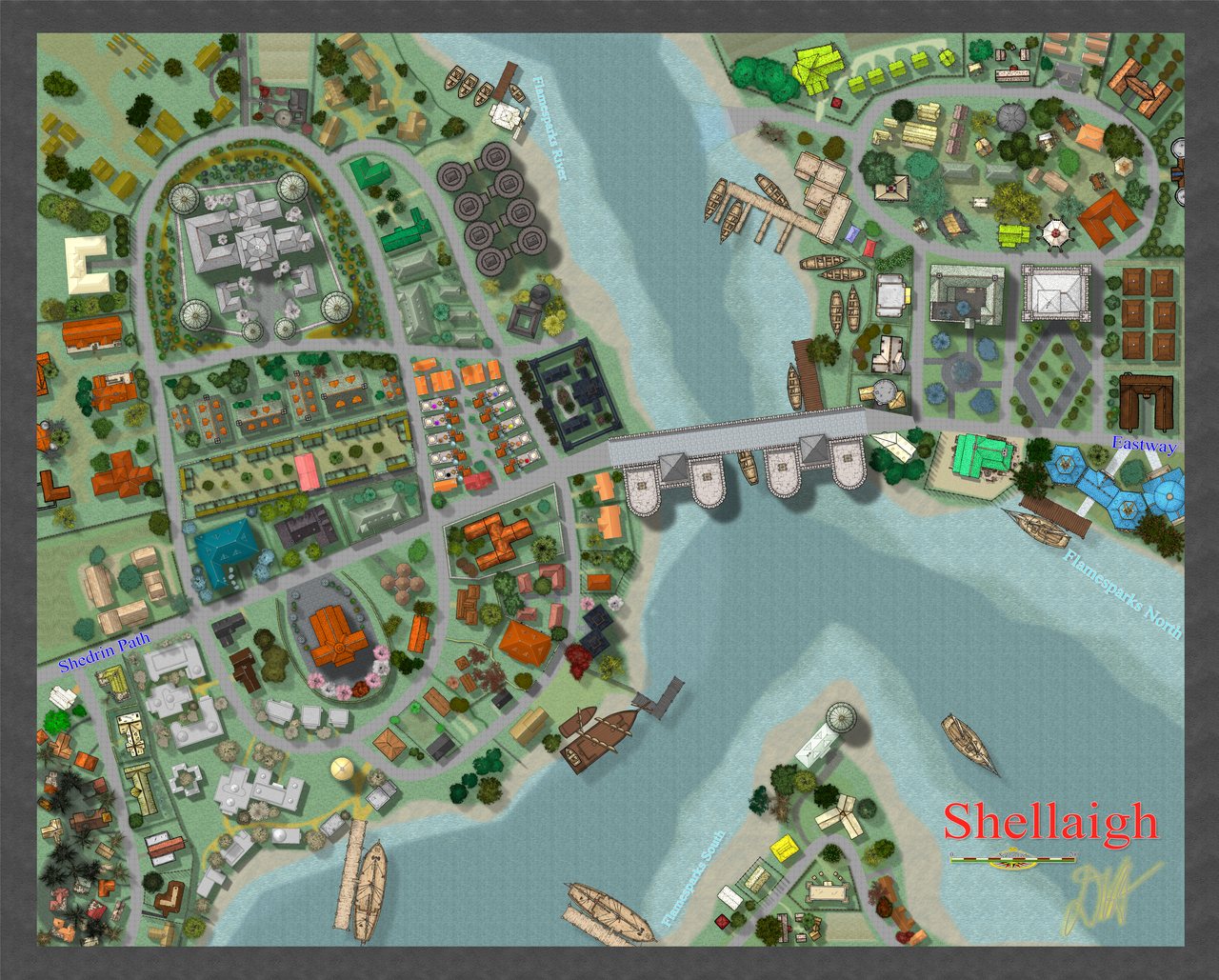Nibirum Map: shellaigh by Donald Vernon Anderson