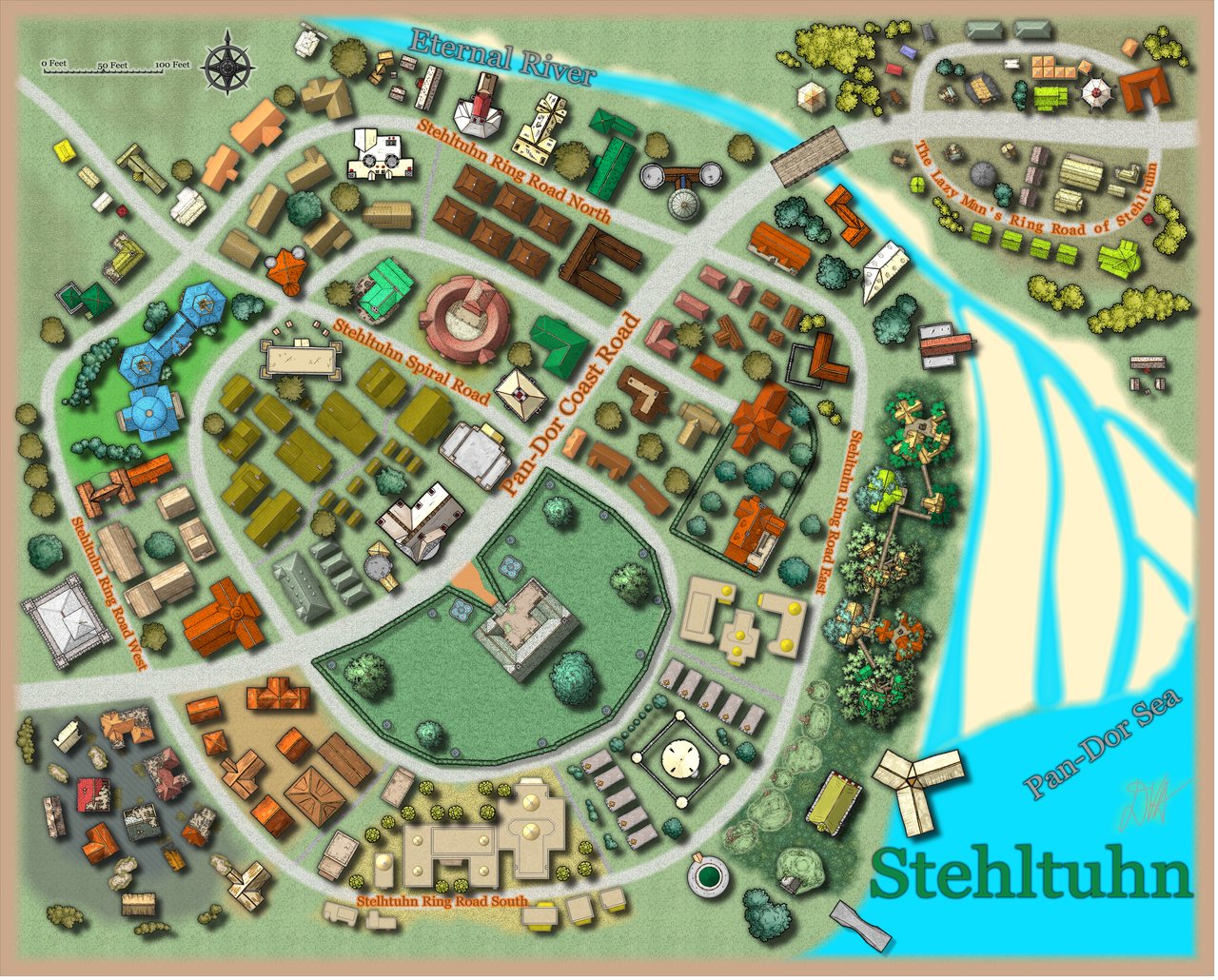 Nibirum Map: stehltuhn by Donald Vernon Anderson