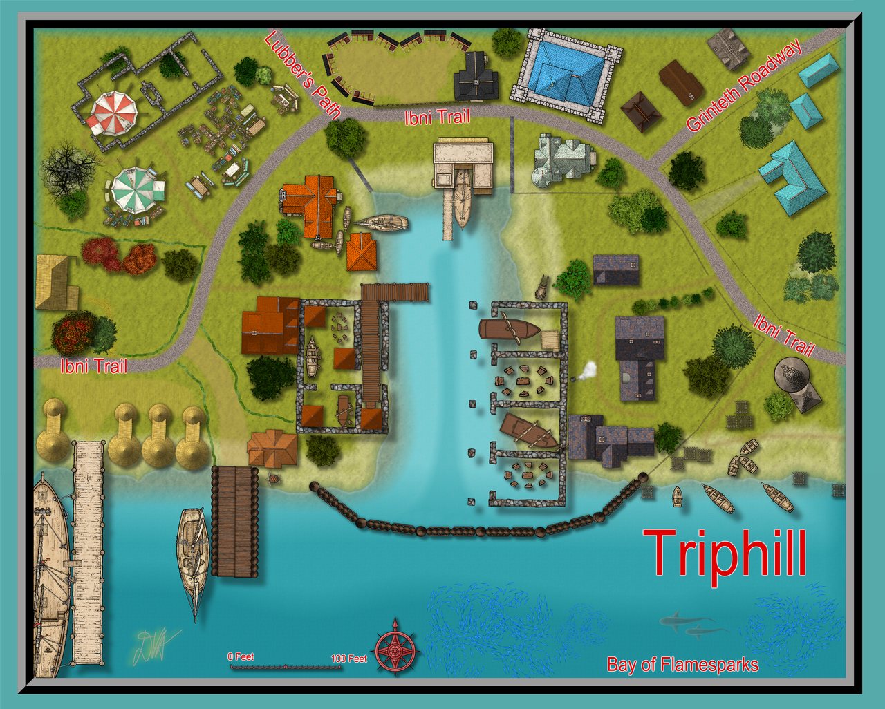 Nibirum Map: triphill by Donald Vernon Anderson