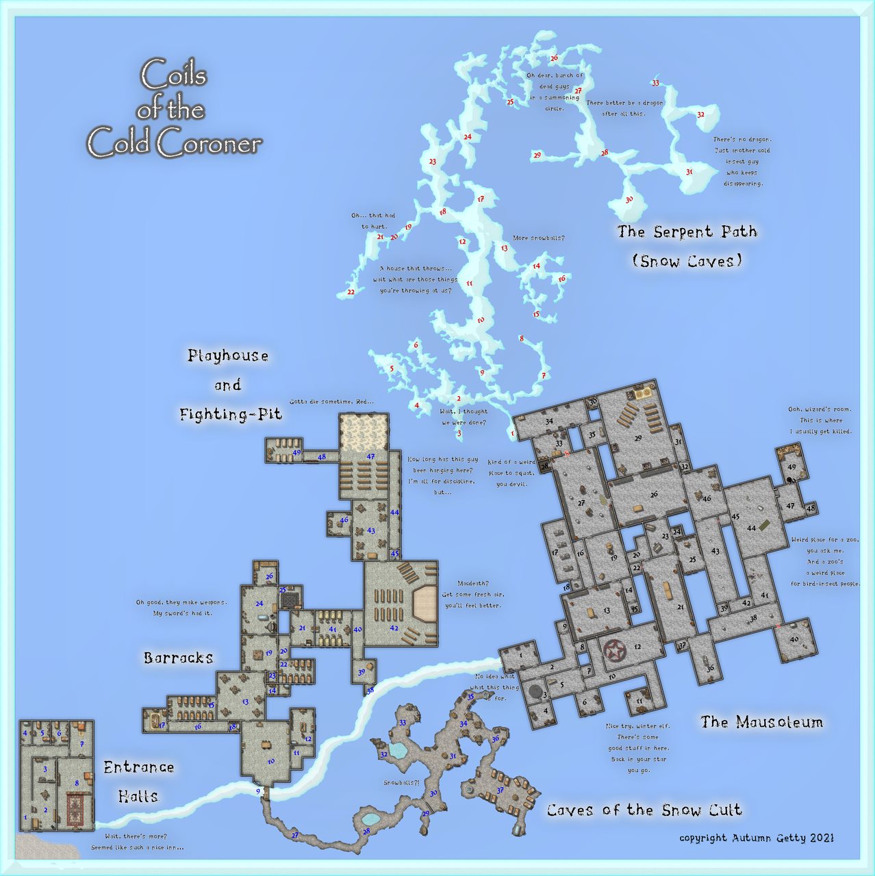 Nibirum Map: coils of the cold coroner by Autumn Getty