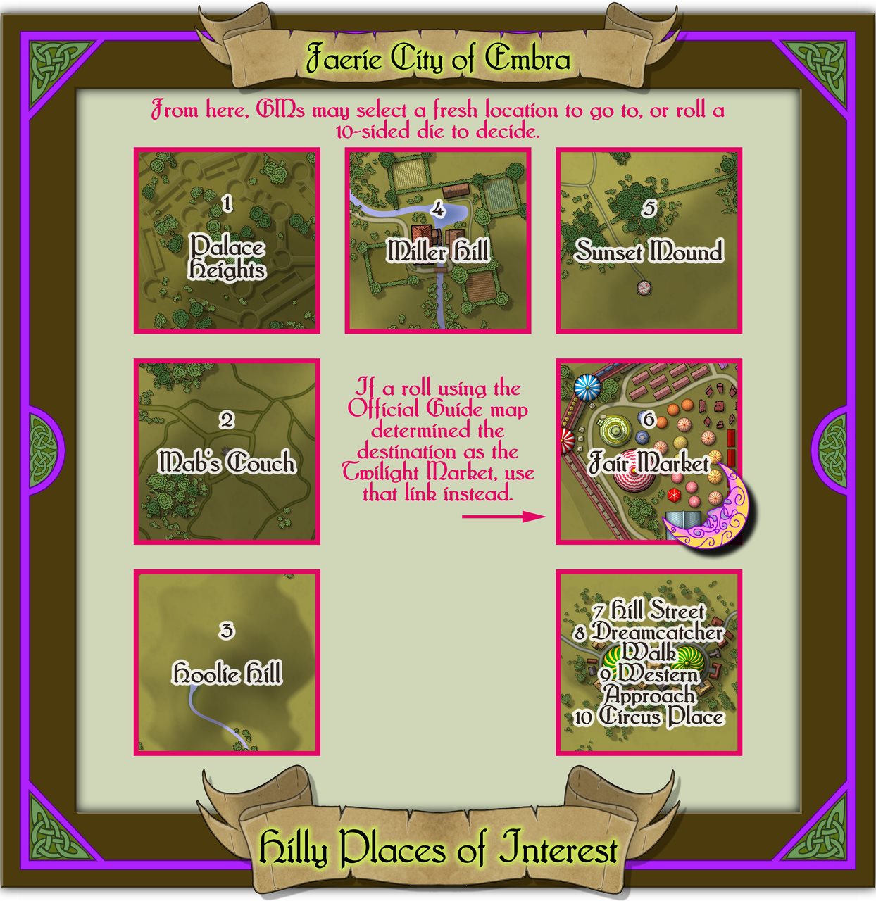 Nibirum Map: embra hilly places of interest by Wyvern