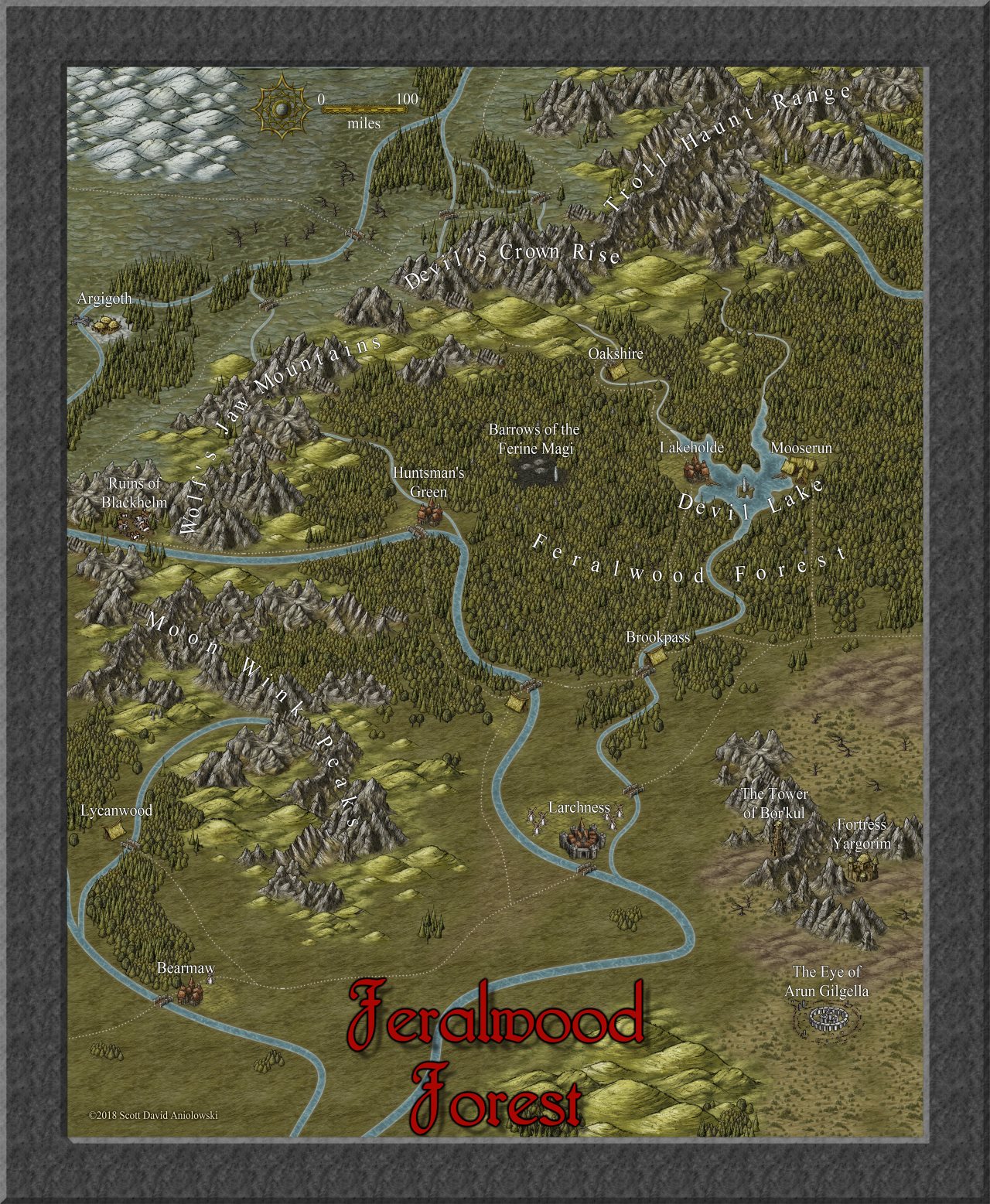 Nibirum Map: feralwood forest by ScottA