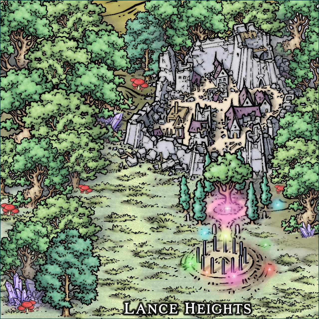 Nibirum Map: lance heights by Ricko Hasche