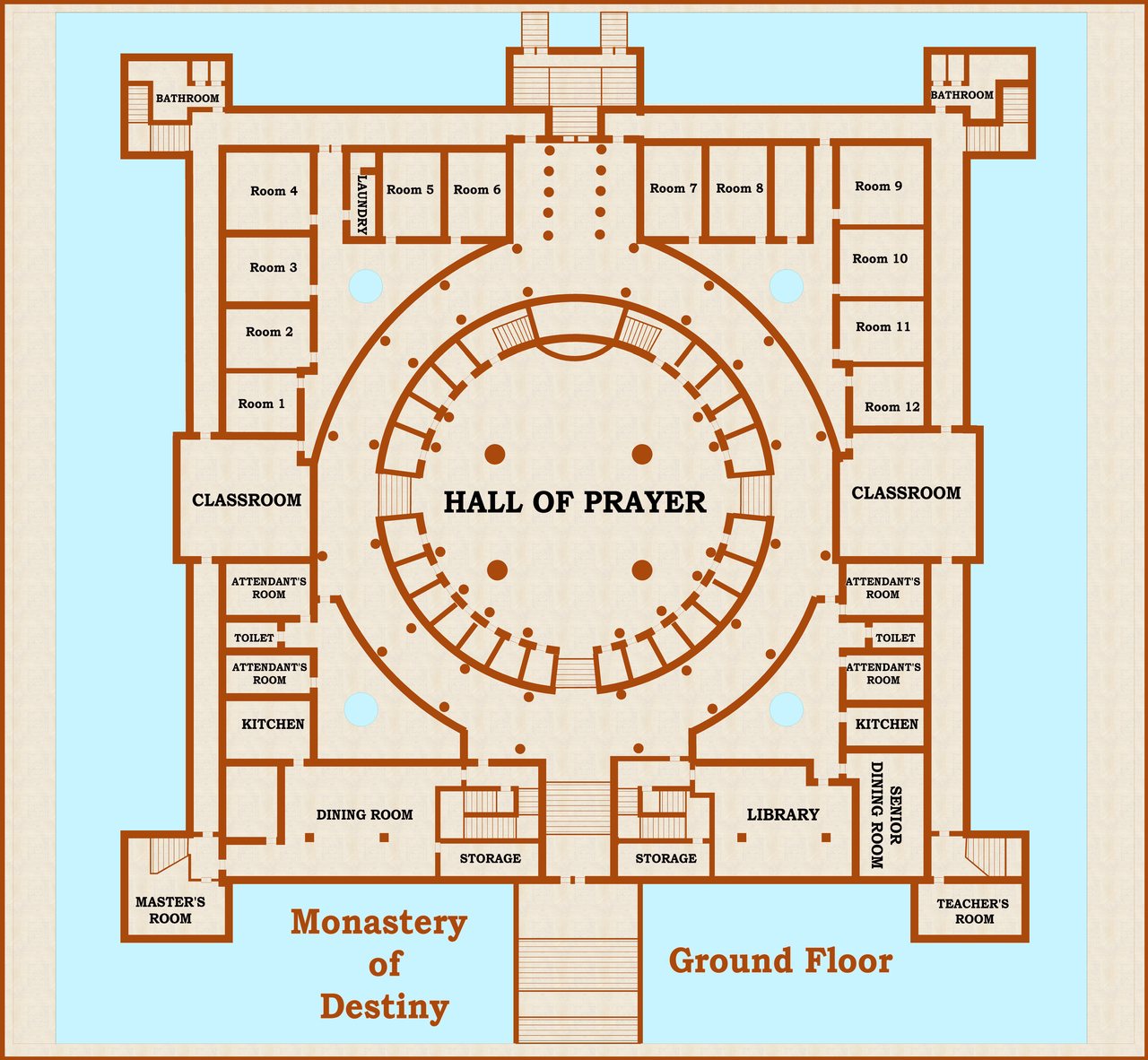Nibirum Map: monastery of destiny by Quenten Walker