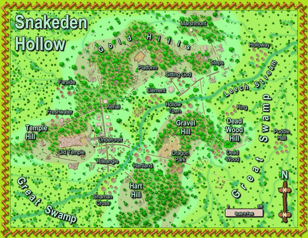 Nibirum Map: snakeden hollow by Wyvern