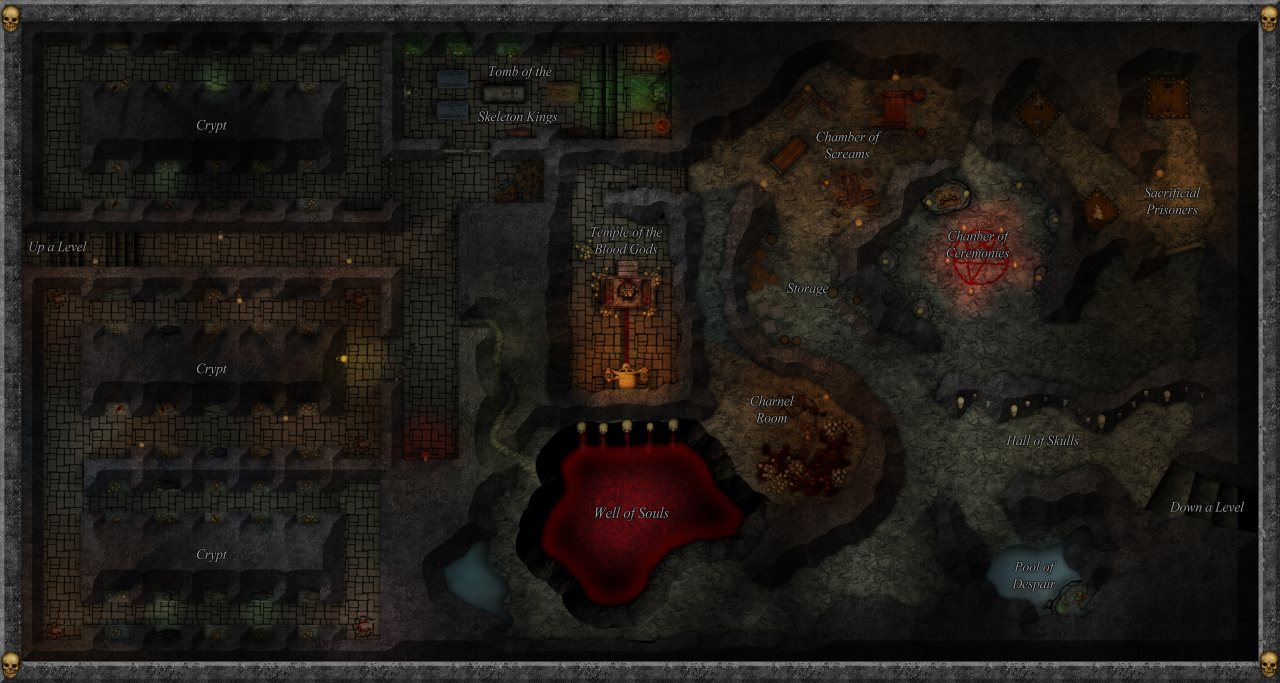 Browse Maps - Temple Of The Unholy Dungeon Level 12 - Well Of Souls -  ProFantasy Community Atlas