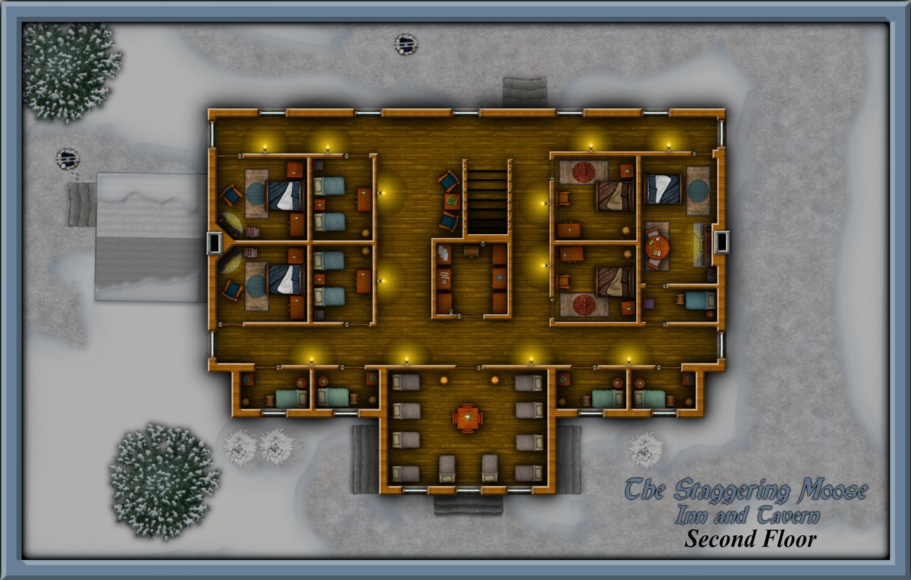 Nibirum Map: the staggering moose - second floor by Shessar