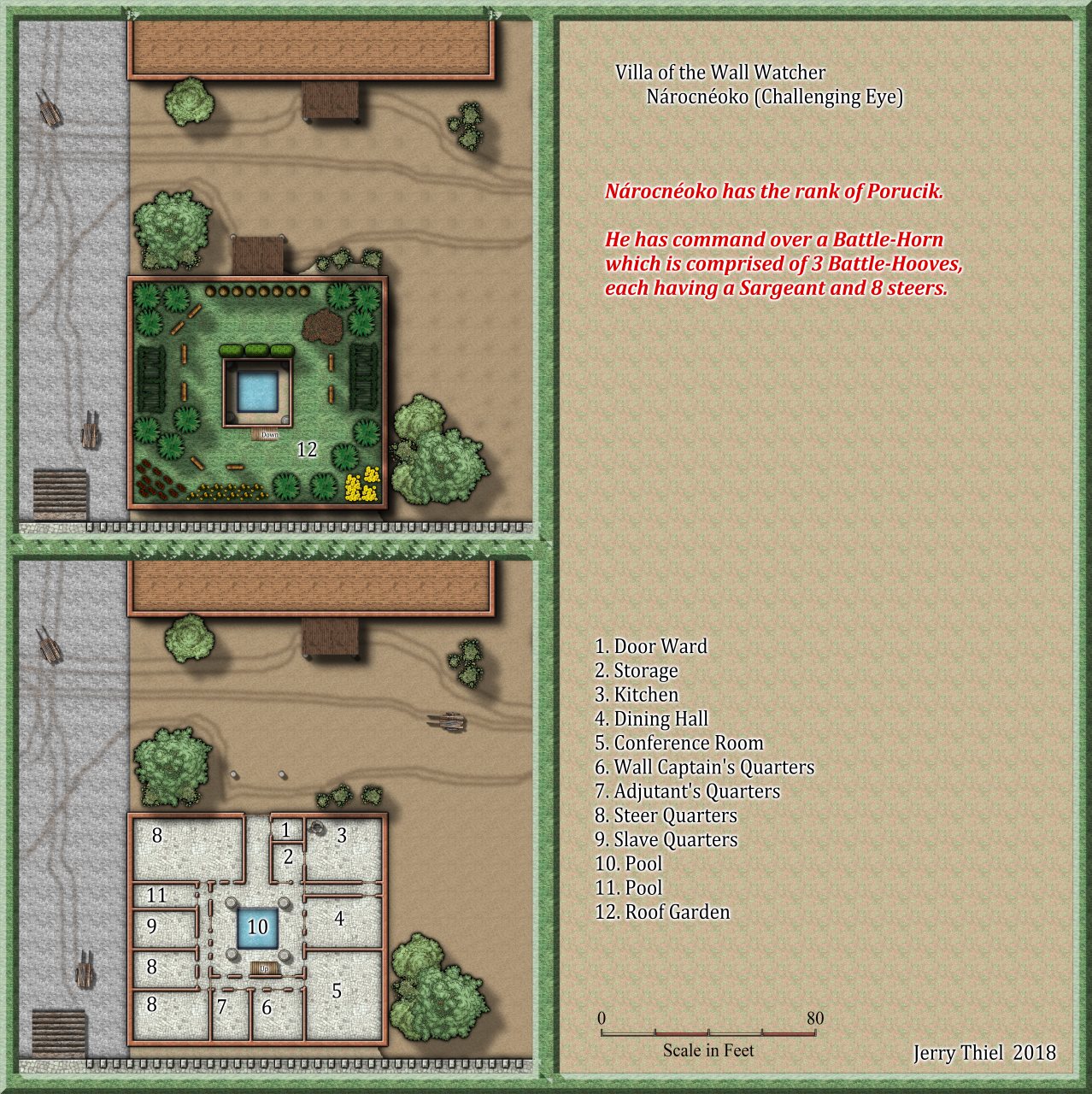 Nibirum Map: Bull Quarters Villa Wall Watcher by Jerry Thiel