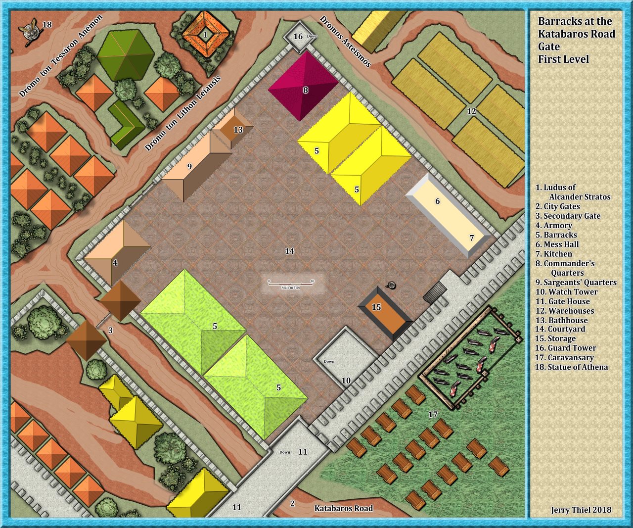 Nibirum Map: Katabaros Road Barracks Roof by Jerry Thiel