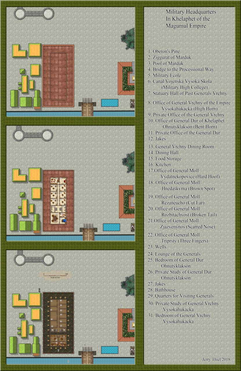 Nibirum Map: Military Headquarters by Jerry Thiel