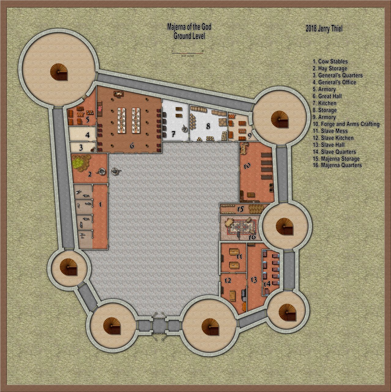 Nibirum Map: Mtn of the Gods_Floor 1 by Jerry Thiel