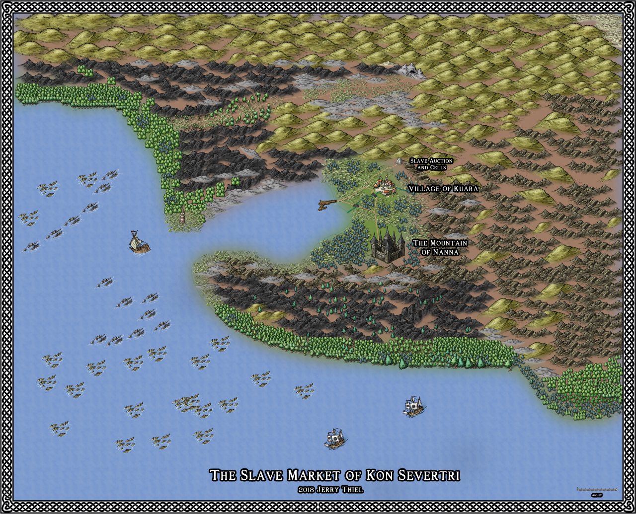 Nibirum Map: Slave Market of Kon Severtri by Jerry Thiel