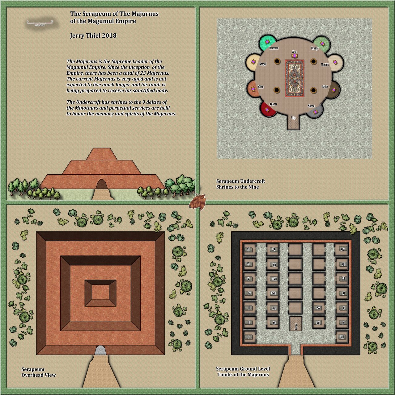 Nibirum Map: The Serapeum of the Majernus by Jerry Thiel