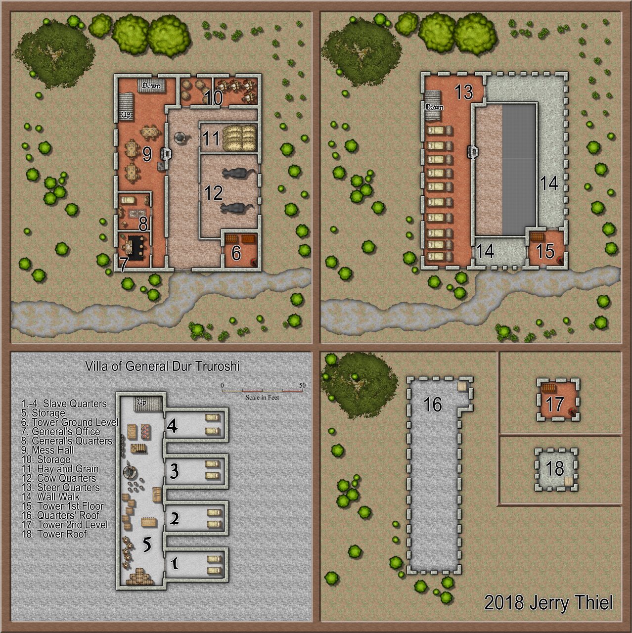 Nibirum Map: Villa of General Dur Truroshi by Jerry Thiel
