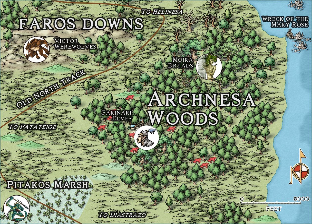 Nibirum Map: archnesa woods by Quenten Walker