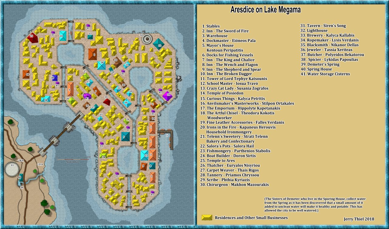 Nibirum Map: aresdice city by Jerry Thiel