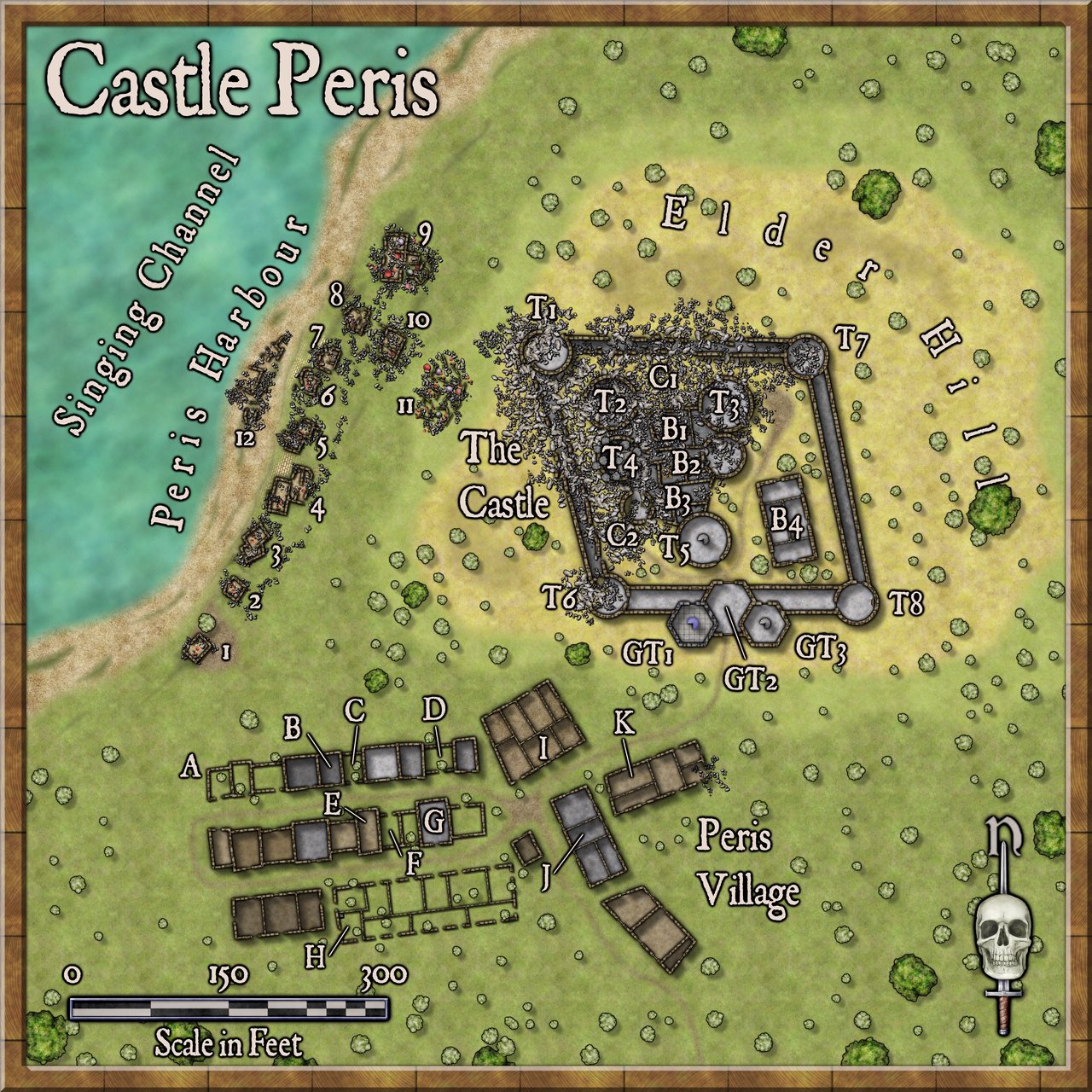 Nibirum Map: castle peris by Wyvern
