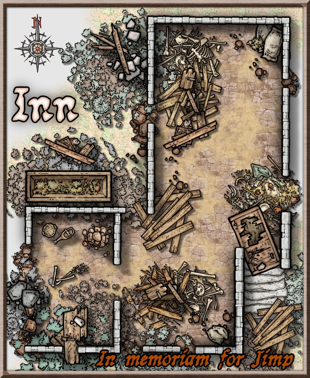 Nibirum Map: daefadel fort inn ruins detail by Ricko Hasche
