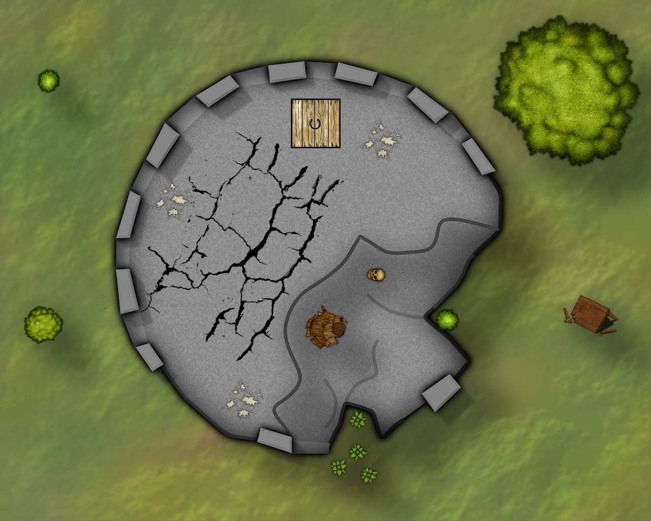 Nibirum Map: daefadel fort tower ruins by JimP