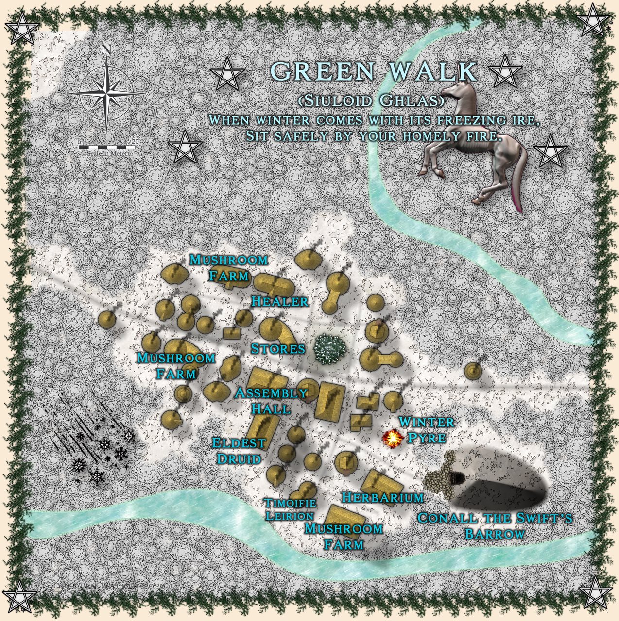 Nibirum Map: green walk by Quenten Walker