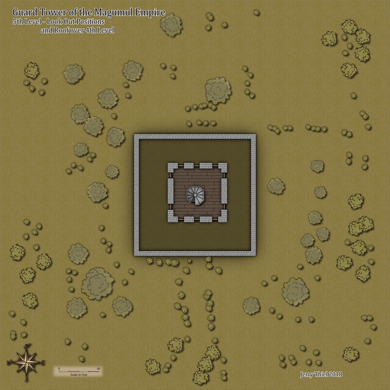 Nibirum Map: guard tower 5th floor by Jerry Thiel