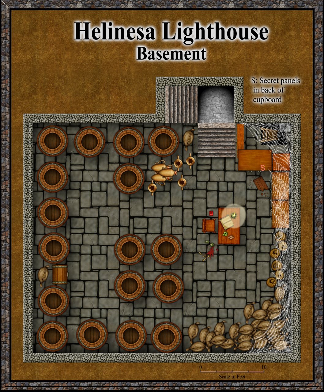 Nibirum Map: helinesa lighthouse basement by Quenten Walker