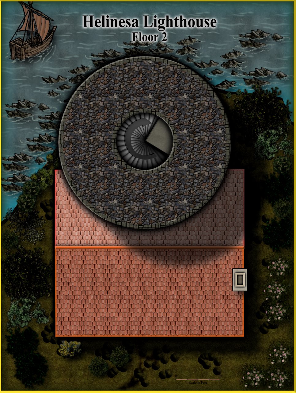 Nibirum Map: helinesa lighthouse floor 2 by Quenten Walker