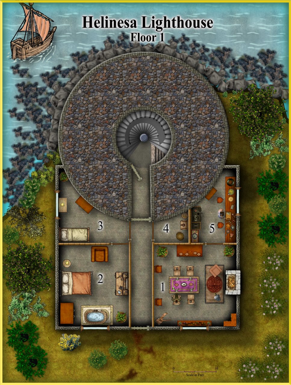 Nibirum Map: helinesa lighthouse by Quenten Walker