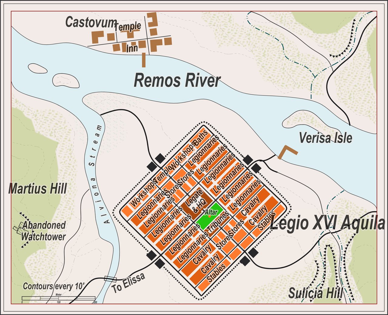 Nibirum Map: legio xvi aquila by Quenten Walker