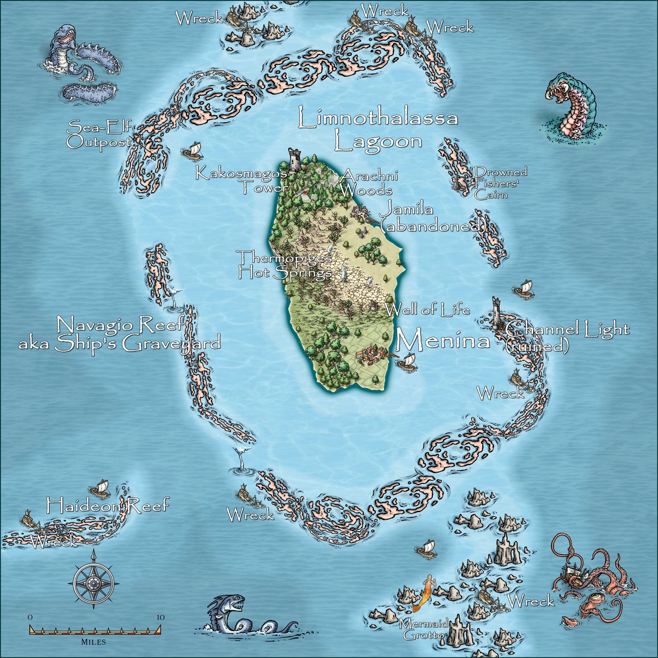 Nibirum Map: menina island by Quenten Walker