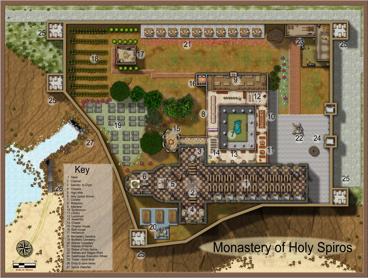 Nibirum Map: spiros monastery by Quenten Walker