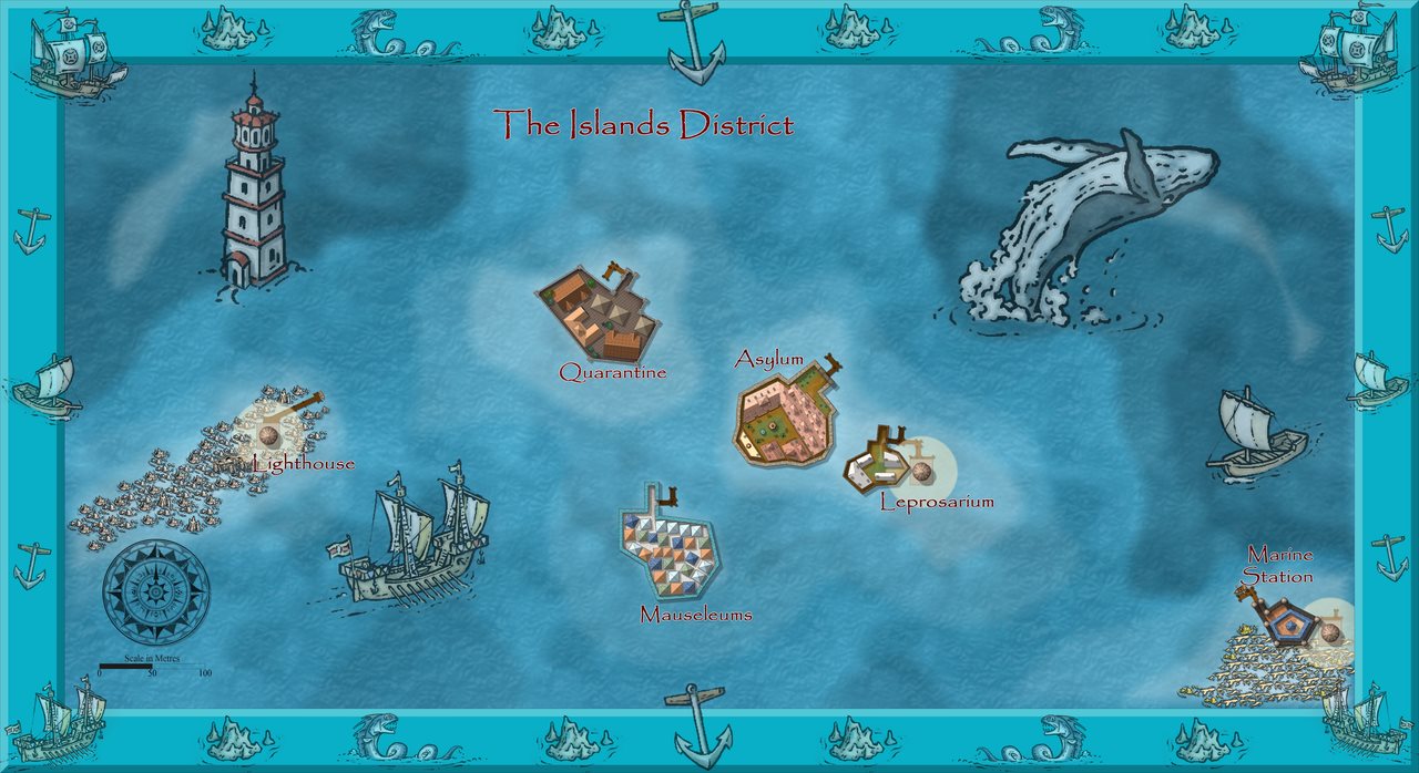 Nibirum Map: stromphe - islands district by Quenten Walker