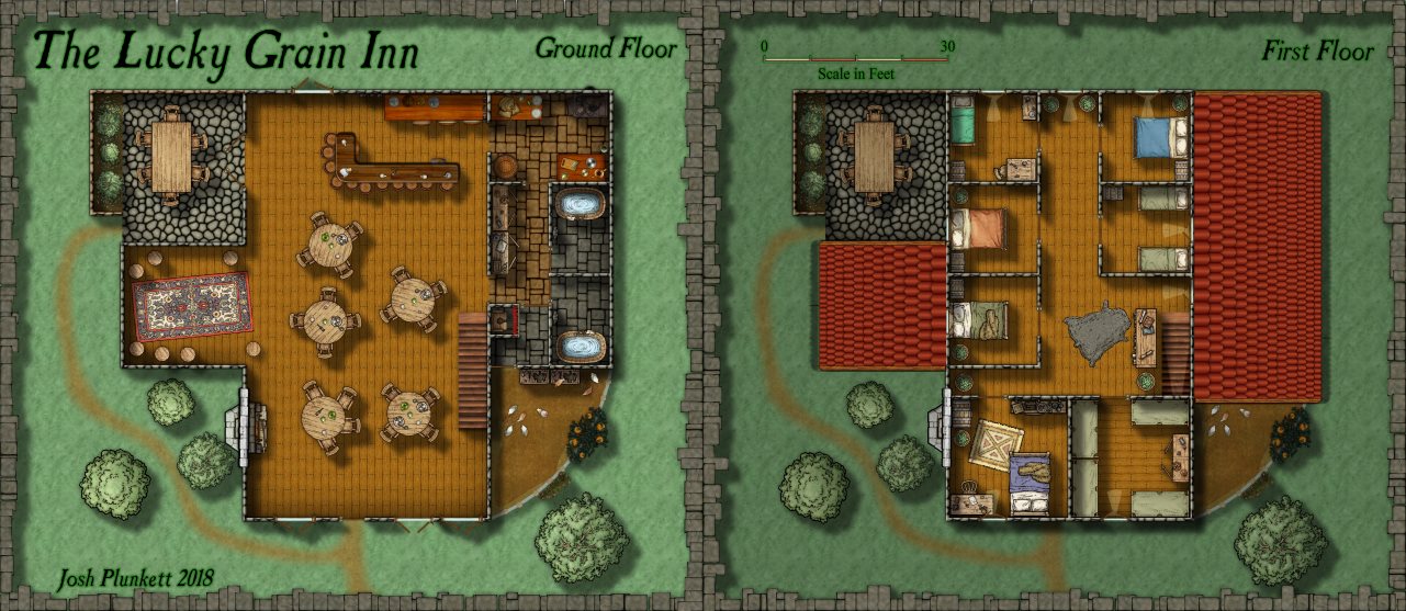 Nibirum Map: the lucky grain inn by Josh Plunkett