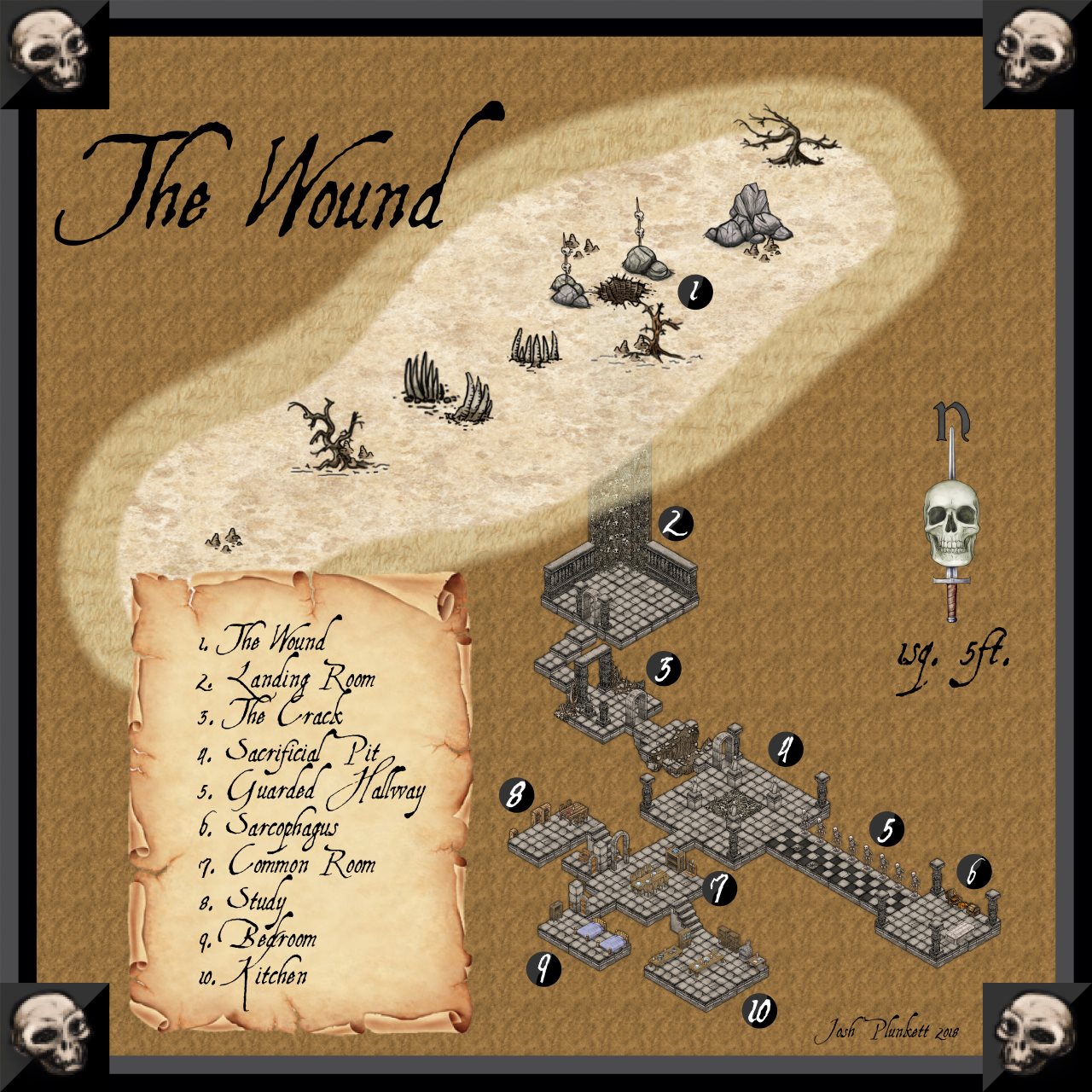 Nibirum Map: the wound by Josh Plunkett