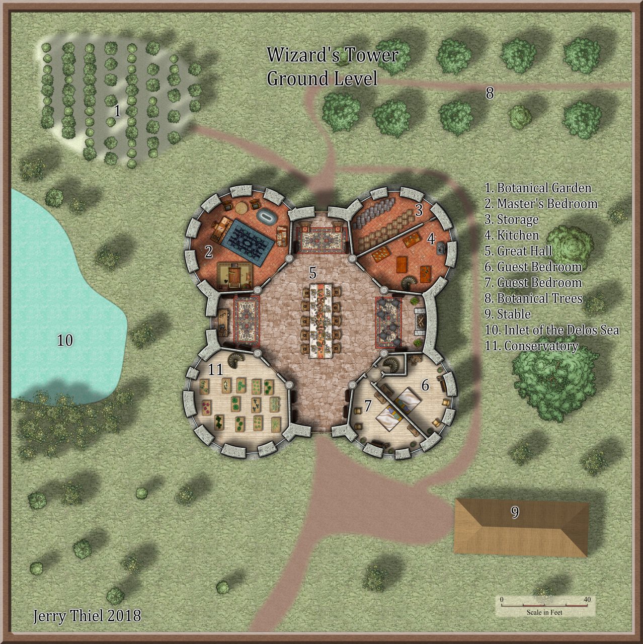 Nibirum Map: wizards tower by Jerry Thiel