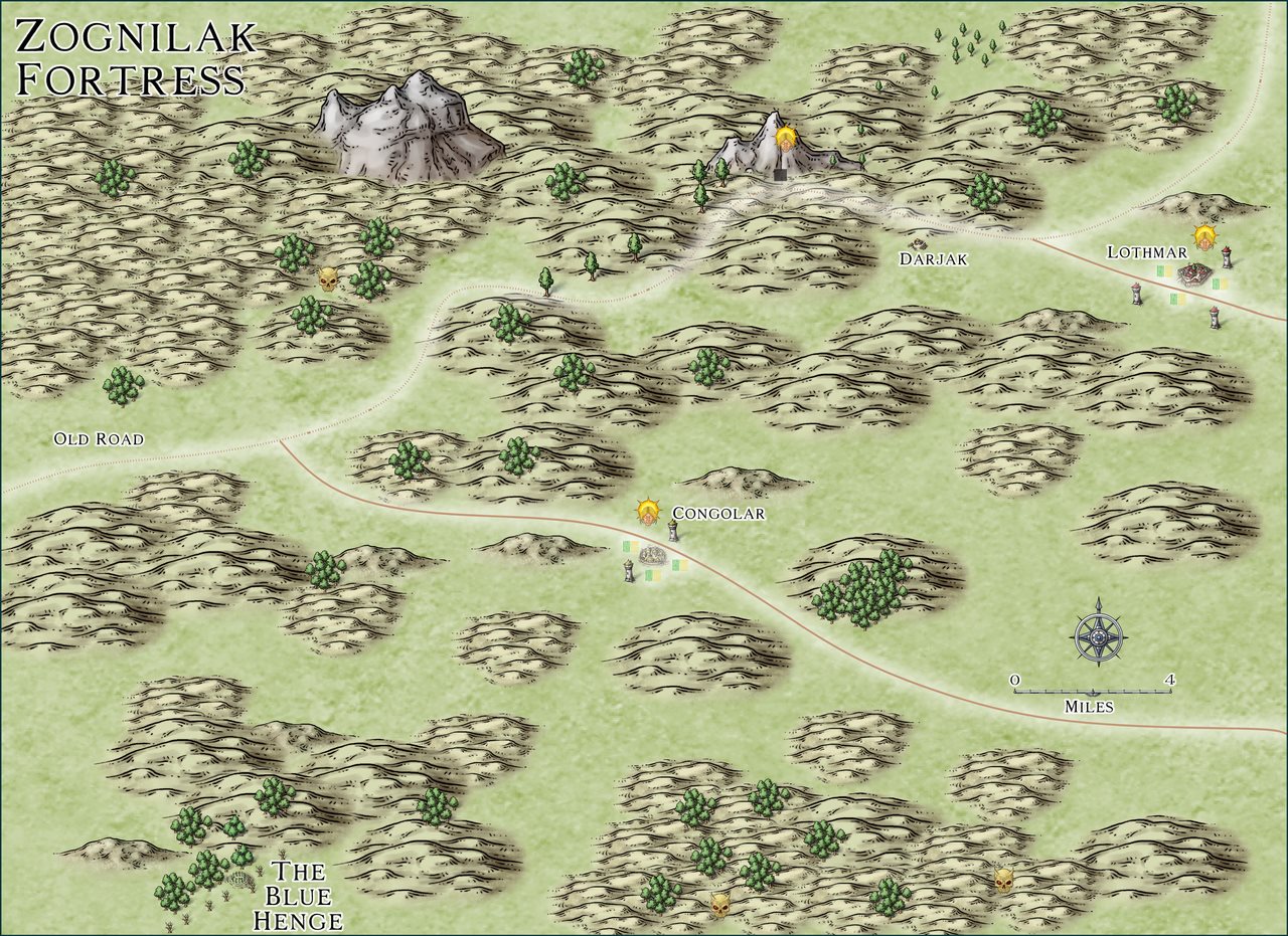 Nibirum Map: zognilak fortress environs by JimP