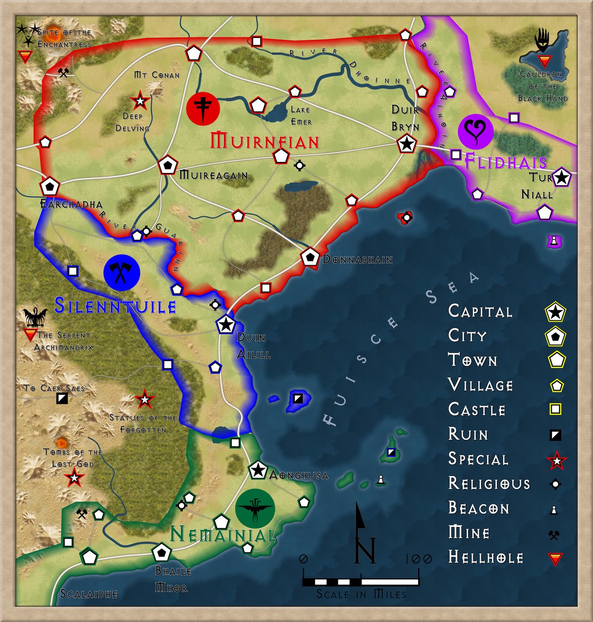 Nibirum Map: duir bryn by Quenten Walker