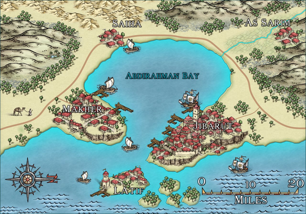 Nibirum Map: jibarut town by Ricko Hasche