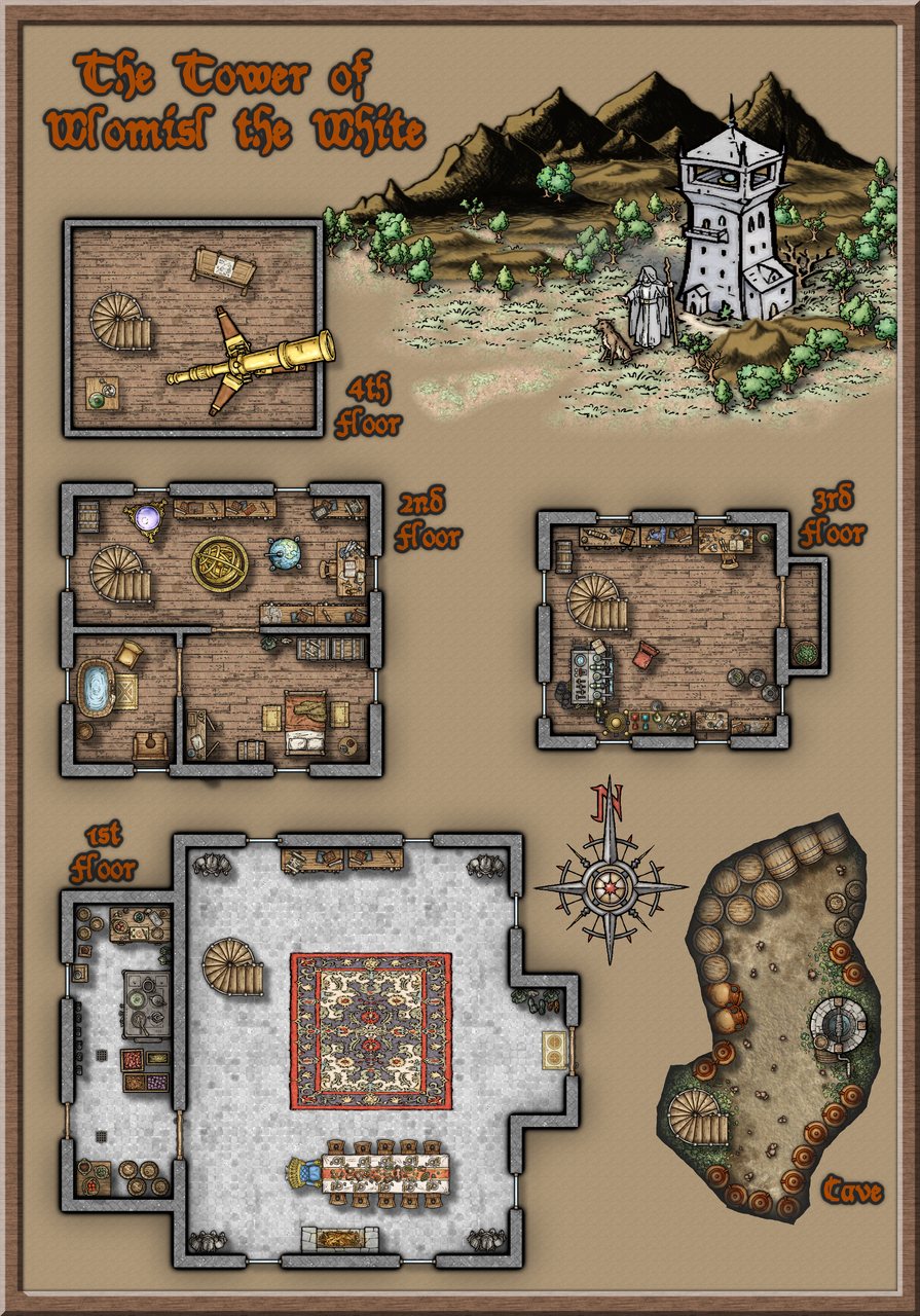 Nibirum Map: wlomisl the white by Ricko Hasche