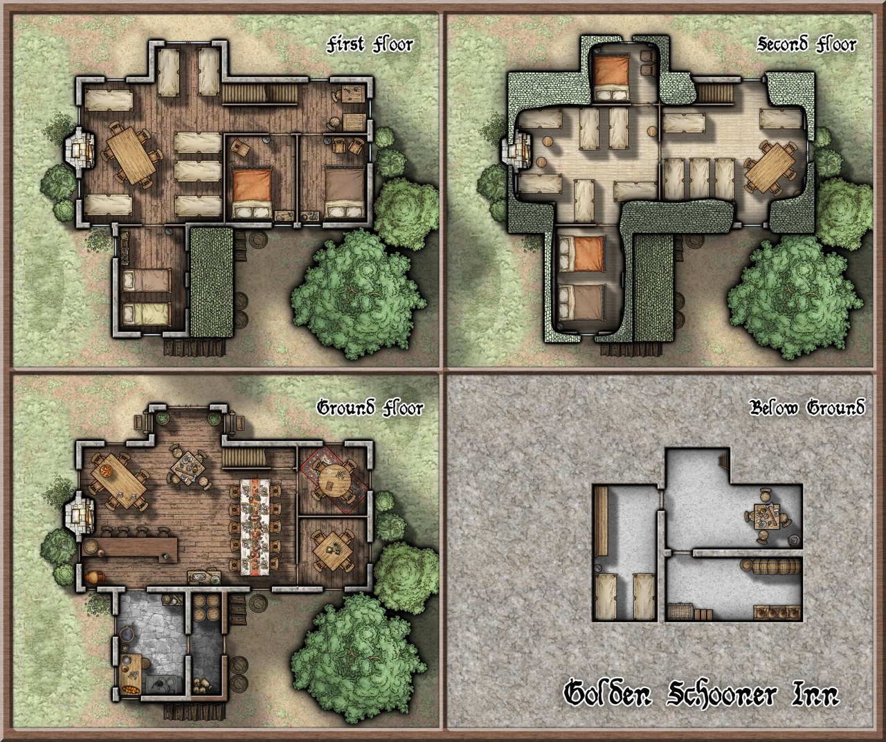 Nibirum Map: golden schooner inn by Joe Barrett (Jeznar)
