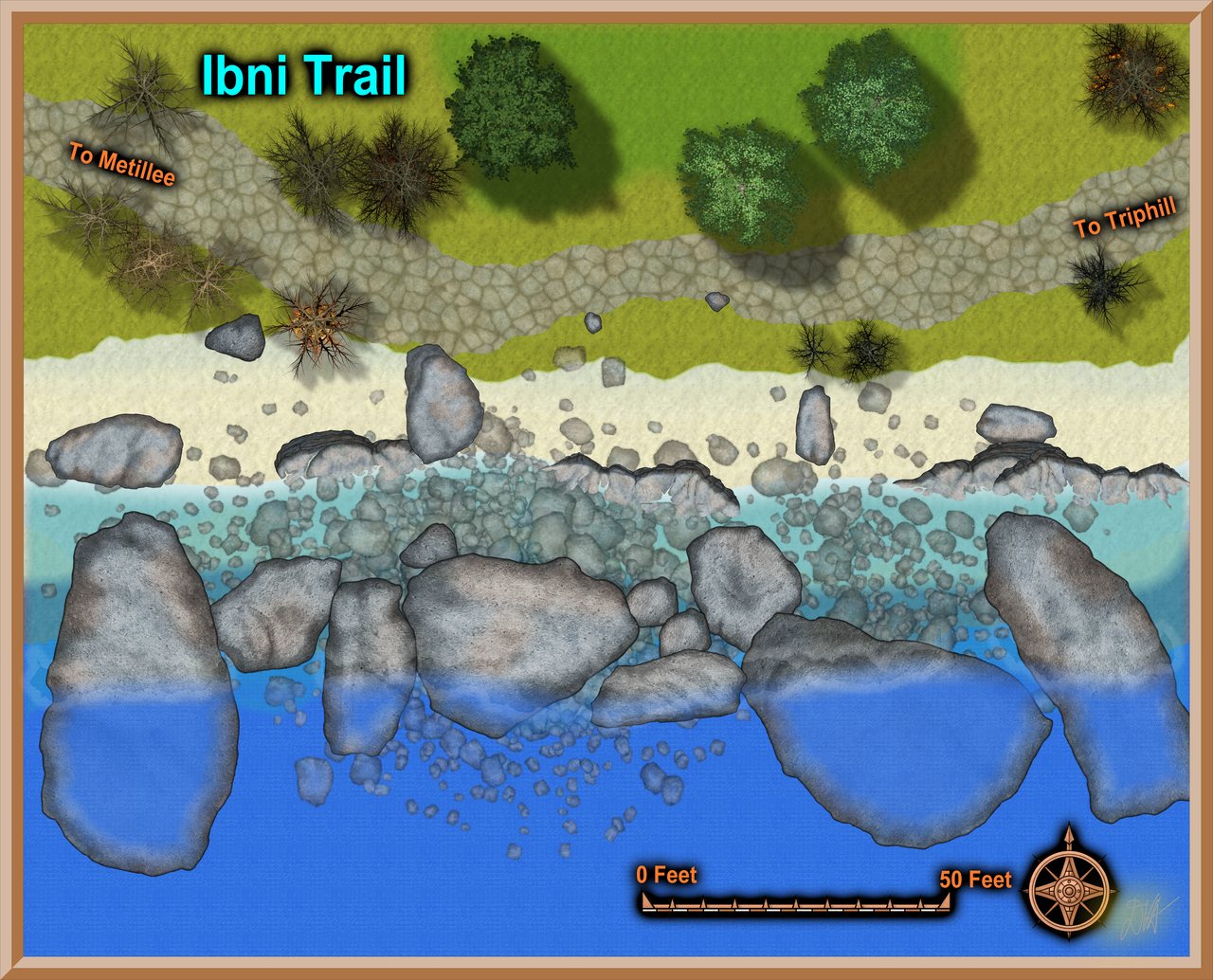 Nibirum Map: ibni trail by Donald Vernon Anderson