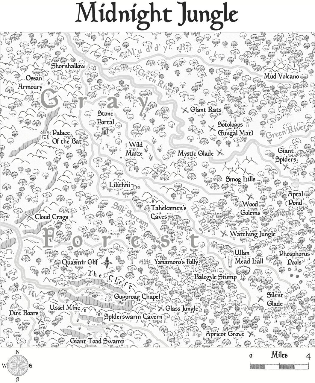 Nibirum Map: midnight jungle by Wyvern