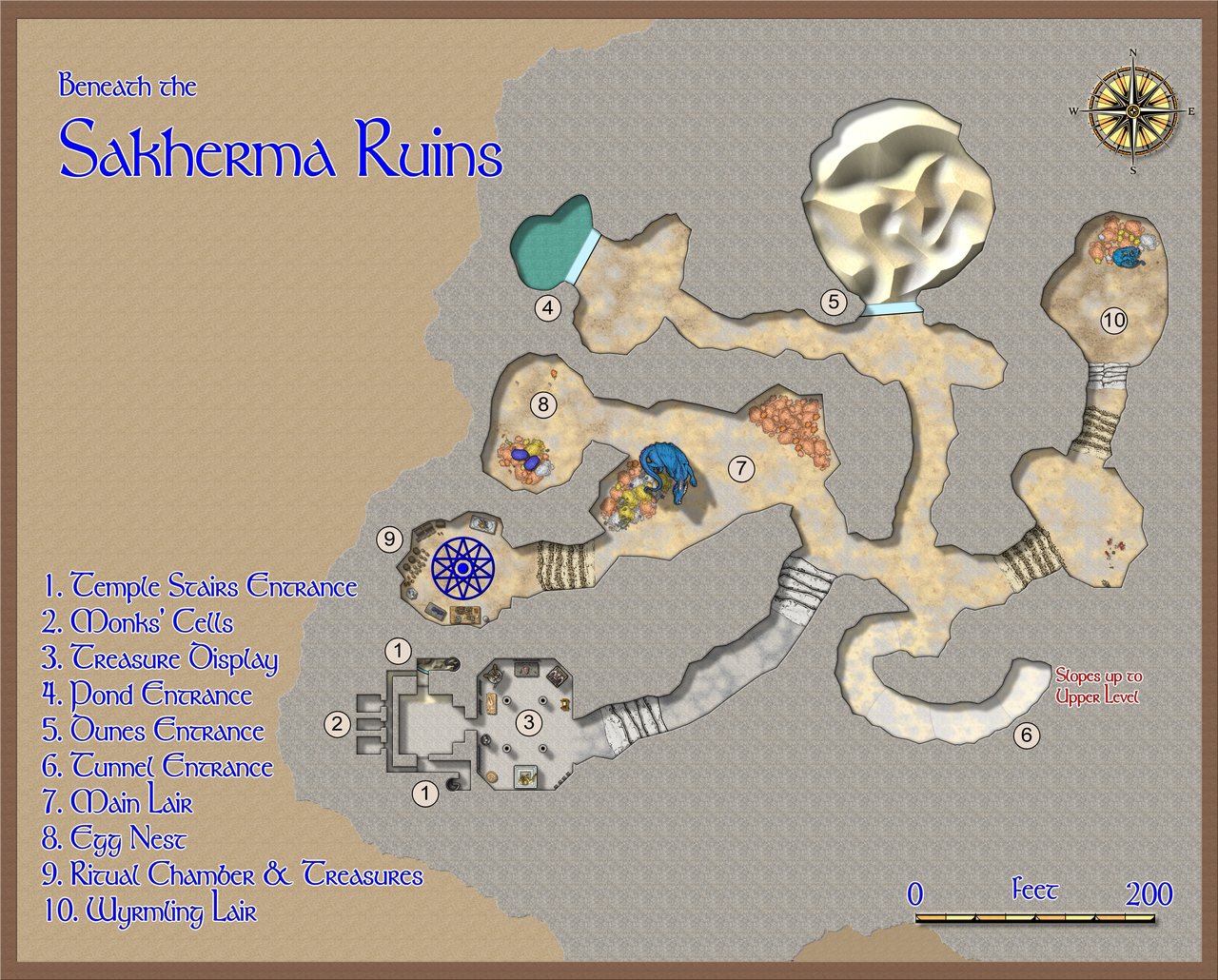 Nibirum Map: sakherma ruins - below by Kevin Goebel (Royal Scribe)