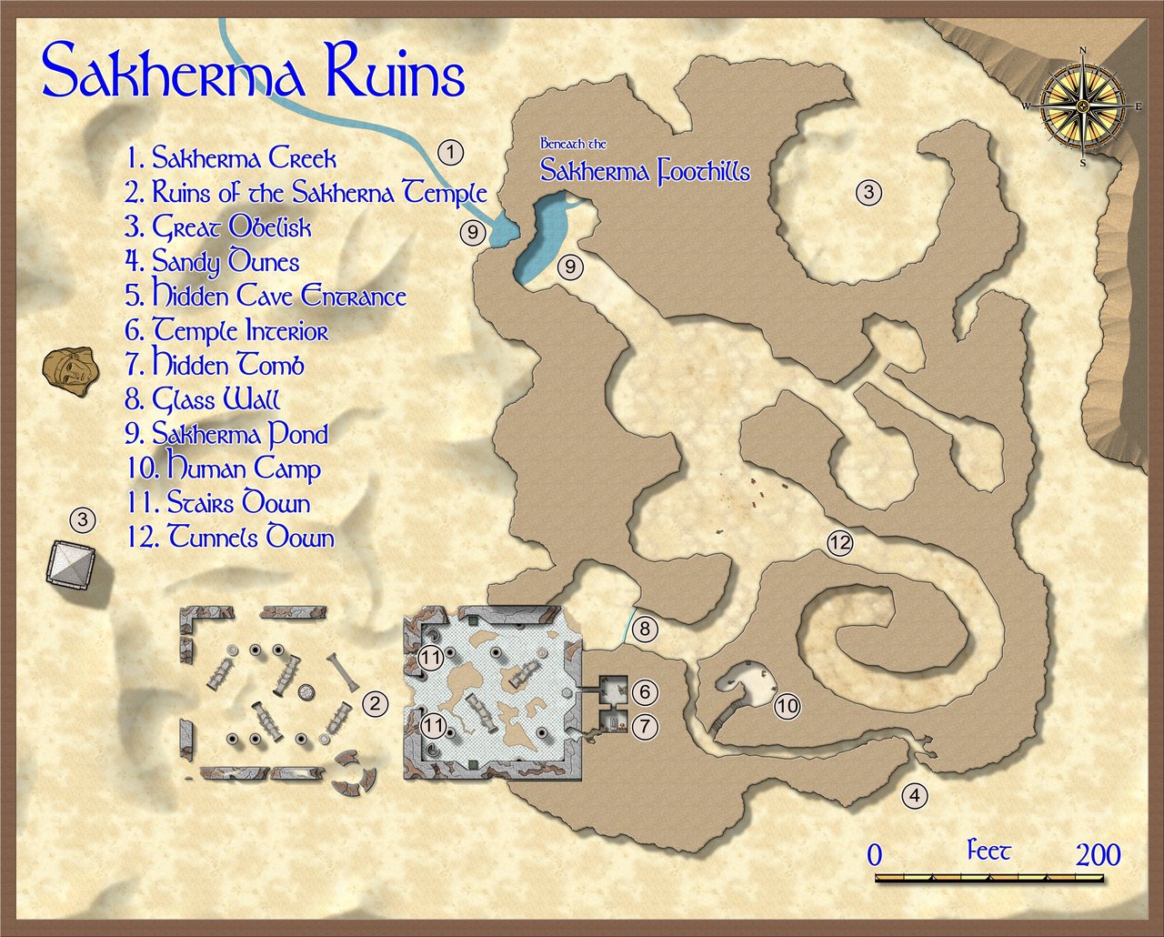 Nibirum Map: sakherma ruins by Kevin Goebel (Royal Scribe)