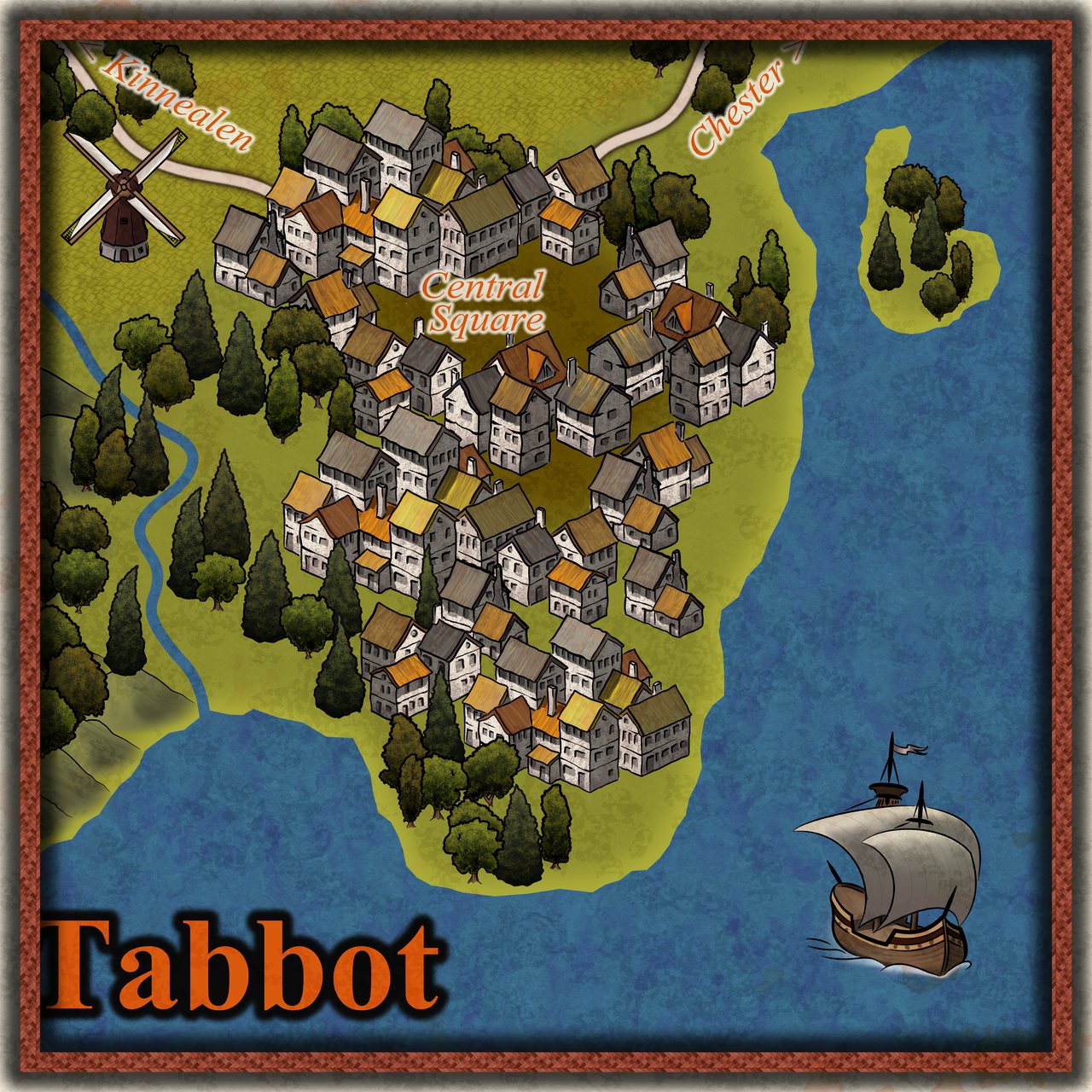 Nibirum Map: tabbot town by Ricko Hasche