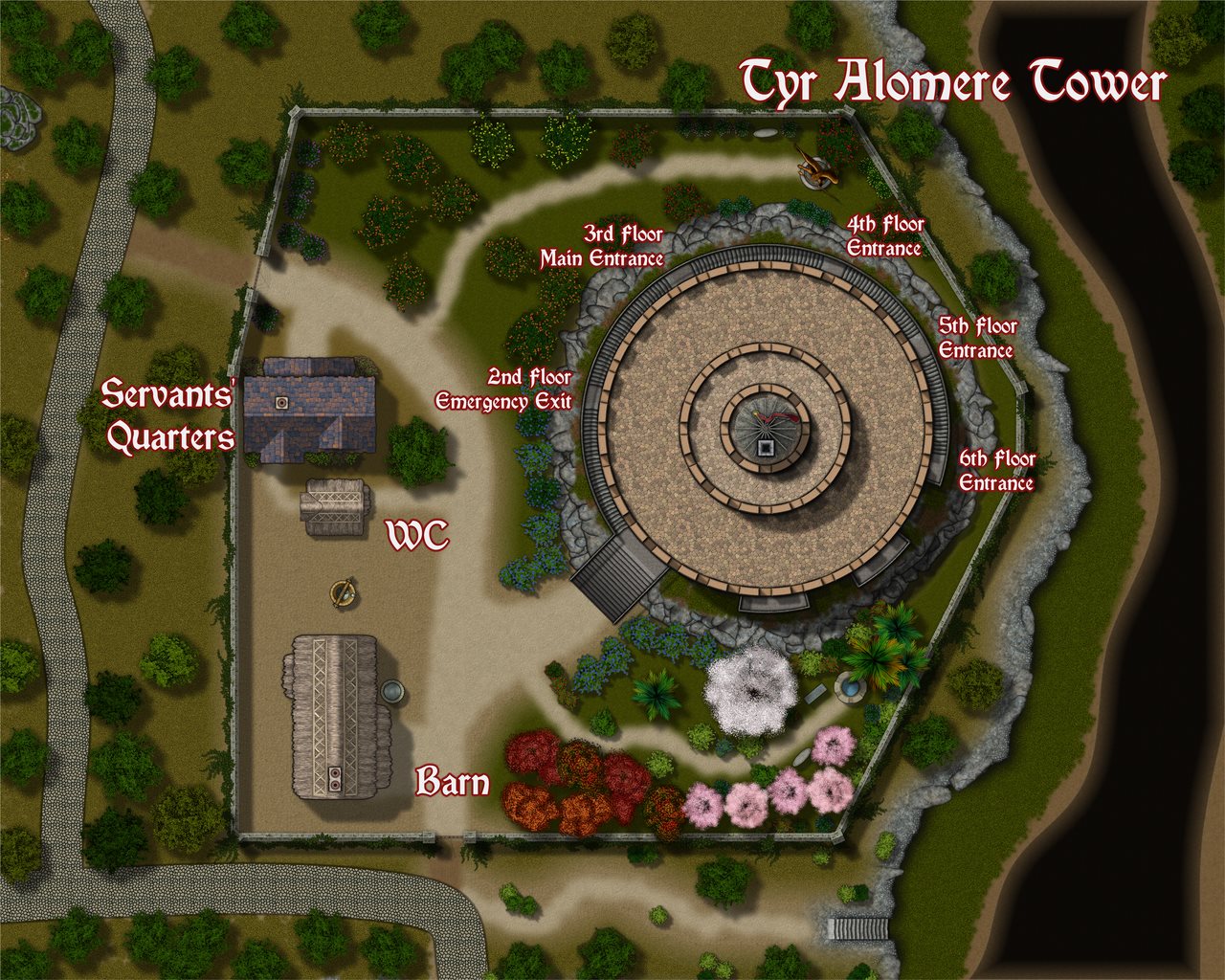 Nibirum Map: tyr alomere tower by Kevin Goebel (Royal Scribe)