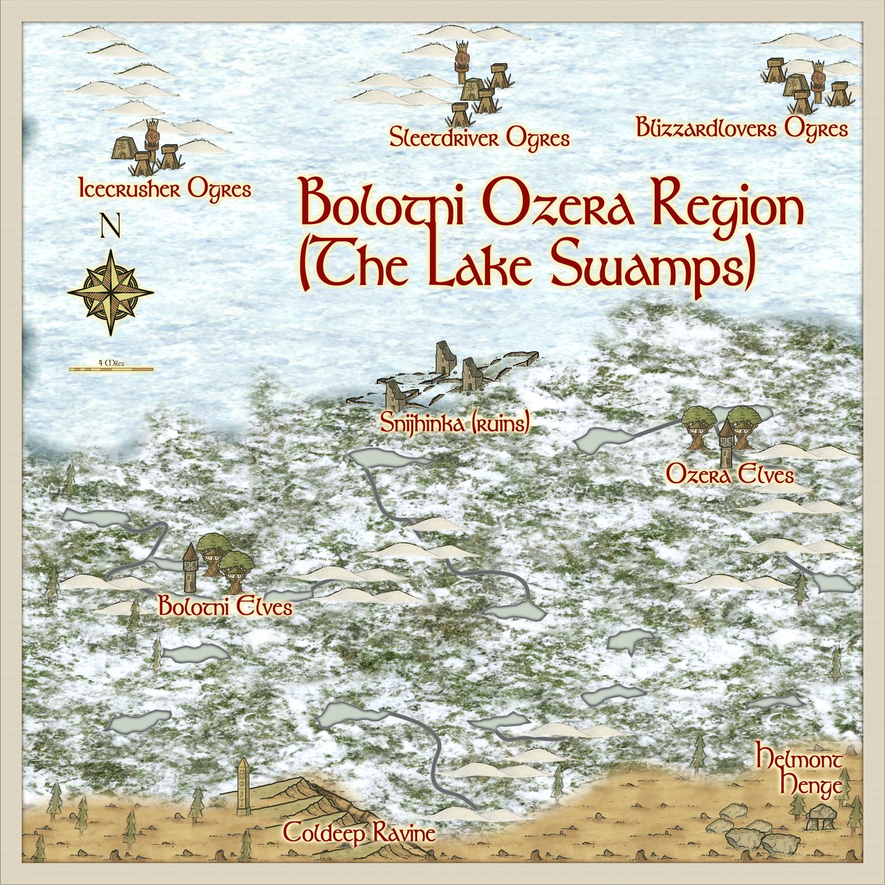 Nibirum Map: bolotni ozera region by Quenten Walker