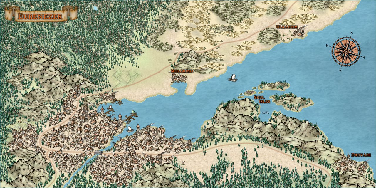 Nibirum Map: eubenezer town by Ricko Hasche