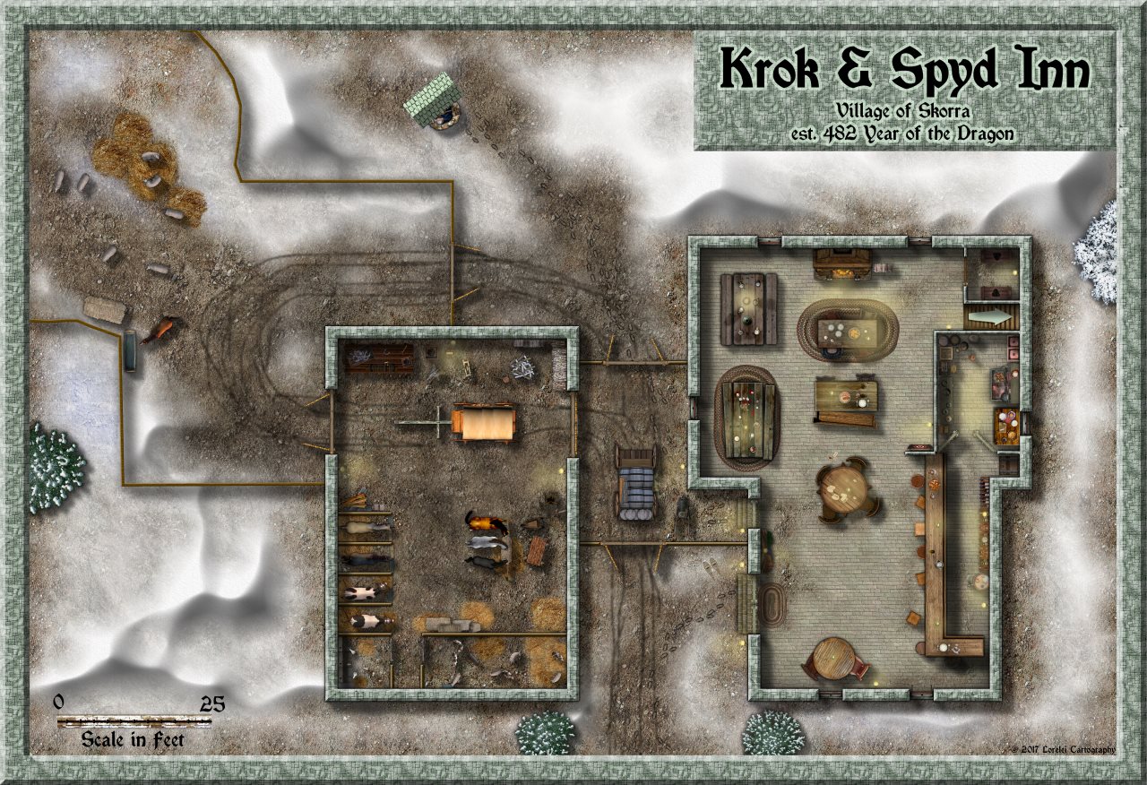 Nibirum Map: krok & spyd inn by Lorelei